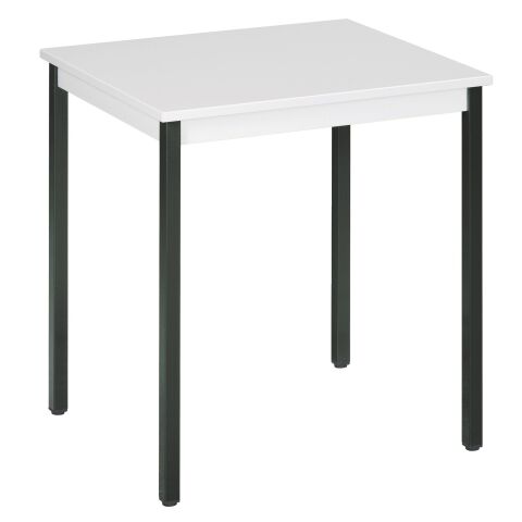 Mesa multiuso Eco 70x60 Tablero en gris claro patas negras