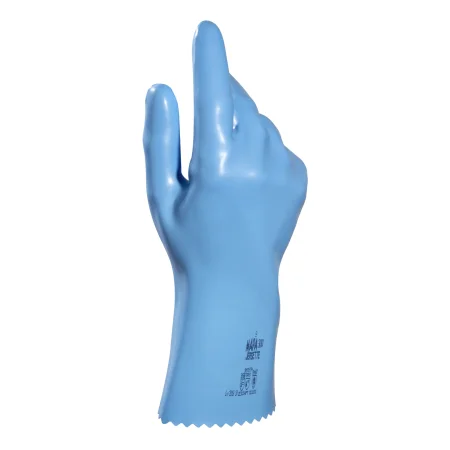 gants de ménage latex neoprène DUO-MIX ALTO 405 bleus/jaunes 2.30€