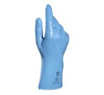 Gants de ménage latex Mapa Jersette 300 bleu - La paire