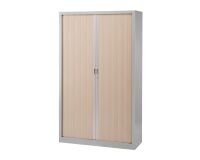 Armoire haute à rideaux monobloc Généric 198 x 120 cm corps aluminium