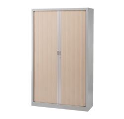 Armoire haute à rideaux monobloc Généric 198 x 120 cm corps aluminium