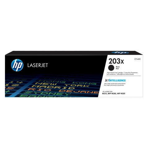 Toner HP 203X hoge capaciteit zwart voor laserprinters