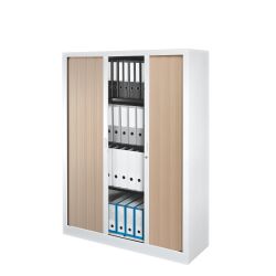 Schrank mit Vorhang Monobloc Généric, L 120 cm niedrige und halbe Höhe