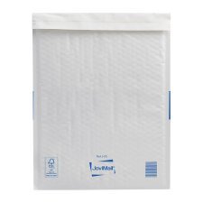 Briefumschlag mit Luftblasen weißes Kraftpapier 270 x 360 mm MailLite 92 g - Schachtel von 100 