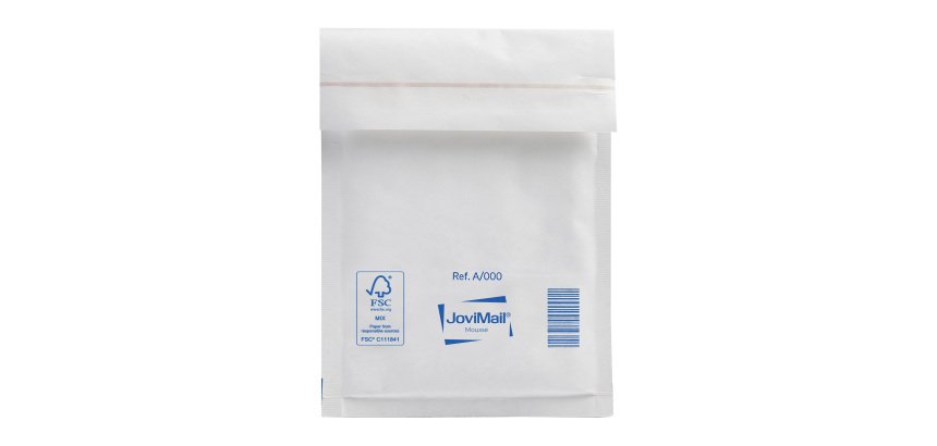 Pochette matelassée kraft blanc 110 x 160 mm MailLite 92 g - Carton de 200