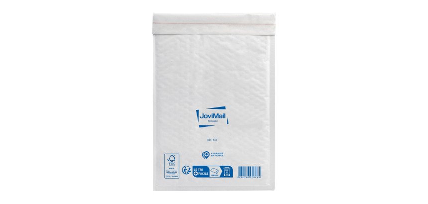 Pochette matelassée kraft blanc 270 x 360 mm MailLite 92 g - Carton de 100
