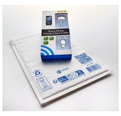 Bolsa con burbujas kraft blanco 220 x 330 mm 92 g - Caja de 100