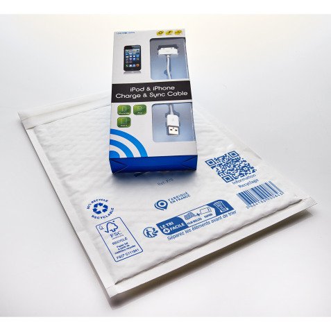 Pochette matelassée bulles d'air JoviMail Easy kraft blanc