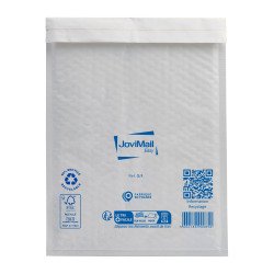 Pochette à bulles d'air kraft blanc 240 x 330 mm - Carton de 100