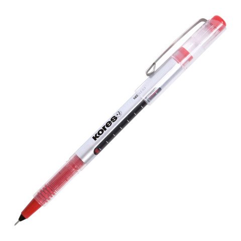 Roller tinta líquida punta aguja Kores Rojo