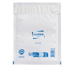 Pochette à bulles d'air plastique blanc 150 x 210 mm Mail Tuff - Carton de 100