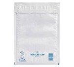 Pochette à bulles d'air plastique blanc 180 x 260 mm Mail Tuff - Carton de 100
