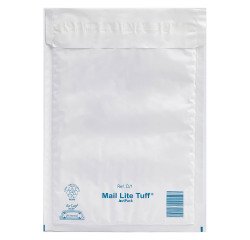 Plastic verzendomslag - wit - 160 x 180 mm Mail Tuff - doos van 100