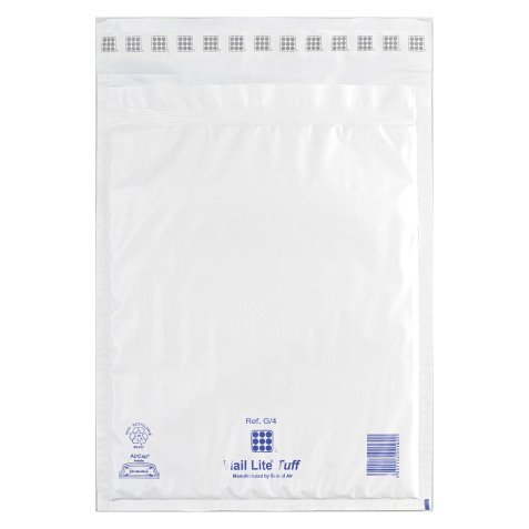 Mail Tuff Air Bubble Envelopes Polyethylene White 240 x 330 mm - 100 pieces