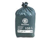 Box 100 plastic garbage bags 150 L superior quality