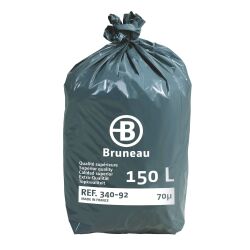 Box 100 plastic garbage bags 150 L superior quality