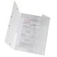 Sleeve 3 folds Exacompta translucent polypropylene 5 assorted colours