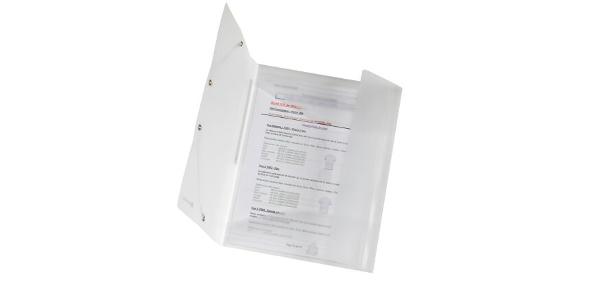 Carpeta Exacompta 3 solapas polipropileno translúcido Surtidos