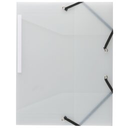 Sleeve 3 folds Exacompta translucent polypropylene - white