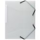 Sleeve 3 folds Exacompta translucent polypropylene - white