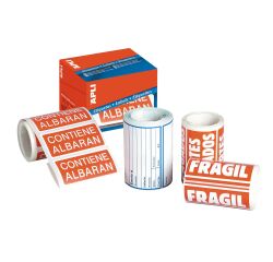Etiquetas preimpresas Apli "Frágil"