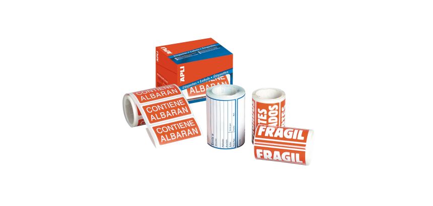 Etiquetas preimpresas Apli "Frágil"