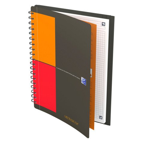 Cahier spirale Oxford International Meetingbook B5 17,6 x 25 cm - petits carreaux - 160 pages