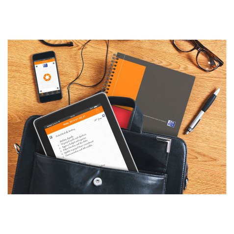 Cuaderno espiral Oxford International Meetingbook B5 17,6 x 25 cm - Pequeños cuadros - 160 páginas
