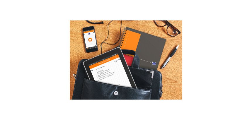 Cahier spirales Oxford Meetingbook - B5 17,6 x 25 cm - petits carreaux - 160 pages