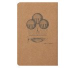 Carnet piqué Flying Spirit Clairefontaine 11 x 17 cm - ivoire ligné - 96 pages