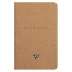 Carnet piqué Flying Spirit Clairefontaine 11 x 17 cm - ivoire ligné - 96 pages
