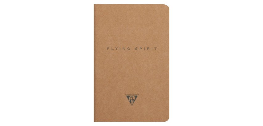 Carnet piqué Flying Spirit Clairefontaine 11 x 17 cm - ivoire ligné - 96 pages