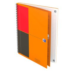Cahier à spirales Oxford Notebook B5 17,6 x 25 cm – blanc ligné - 160 pages