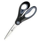 Scissors for right-handed persons with sharp point Bruneau 21 cm black/grey