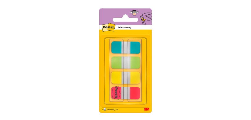 Marque-pages rigide étroit Classique Post-it - distributeur de 40 feuilles