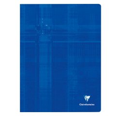 Notebook Clairefontaine 96 pg 24 x 32 cm checked 5 x 5 assorted colors