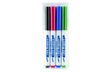 Rotulador de pizarra blanca edding 661 Surtidos Paquete de 4