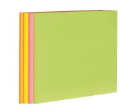 Notas adhesivas colores neón lisos Super Sticky Post-it 203 x 152 mm