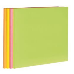 Block 45 neonfarbige Super Sticky Post-it Zettel 203 x 152 mm