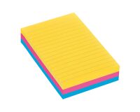 Notas adhesivas rayadas Rio surtidos Super Sticky Post-it 101 x 152 mm
