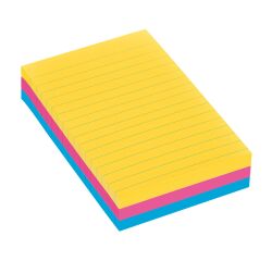 Notas adhesivas rayadas Rio surtidos Super Sticky Post-it 101 x 152 mm