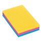 Blok 90 gekleurde Rio Super Sticky Post-it notes 101 x 152 mm, gelijnd - Blok van 90 vellen