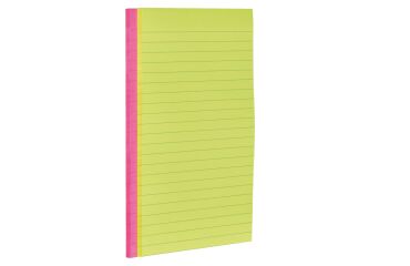 Notas adhesivas colores neón rayadas Super Sticky Post-it  Gran formato 127 x 203 mm