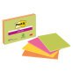 Block 45 neon colored Super Sticky Post-it notes 203 x 152 mm