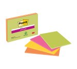 Notes repositionnables couleurs Meeting Notes Super Sticky Post-it 203 x 152 mm - bloc de 45 feuilles
