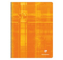 Notebook Clairefontaine 100 pg 24 x 32 cm checked 5 x 5 assorted colors