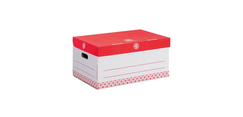 Caisse archives Carton Bruneau - H 27 x L 55 x P 36 cm - Haute résistance - Couleur