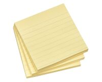 Sticky notes in yellow color lined Super Sticky Post-it 101 x 101 mm - 70 sheets pad
