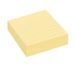 Notes lignées couleurs jaune Super Sticky Post-it 101 x 101 mm - bloc de 70 feuilles