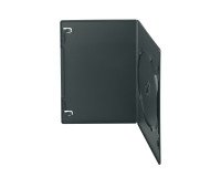 Pack 10 slim cases, 1 DVD, black